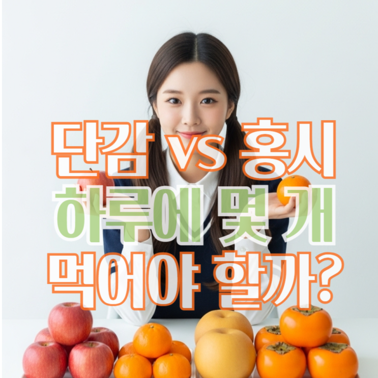  단감 홍시 많이 먹으면 변비? 겨울철 과일 사과 귤 효능과 부작용 섭취 주의사항