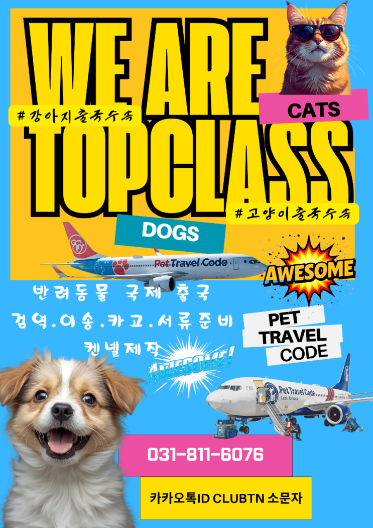  대형견·강아지·고양이 해외출국 검역·수속 서류 한 번에 해결!