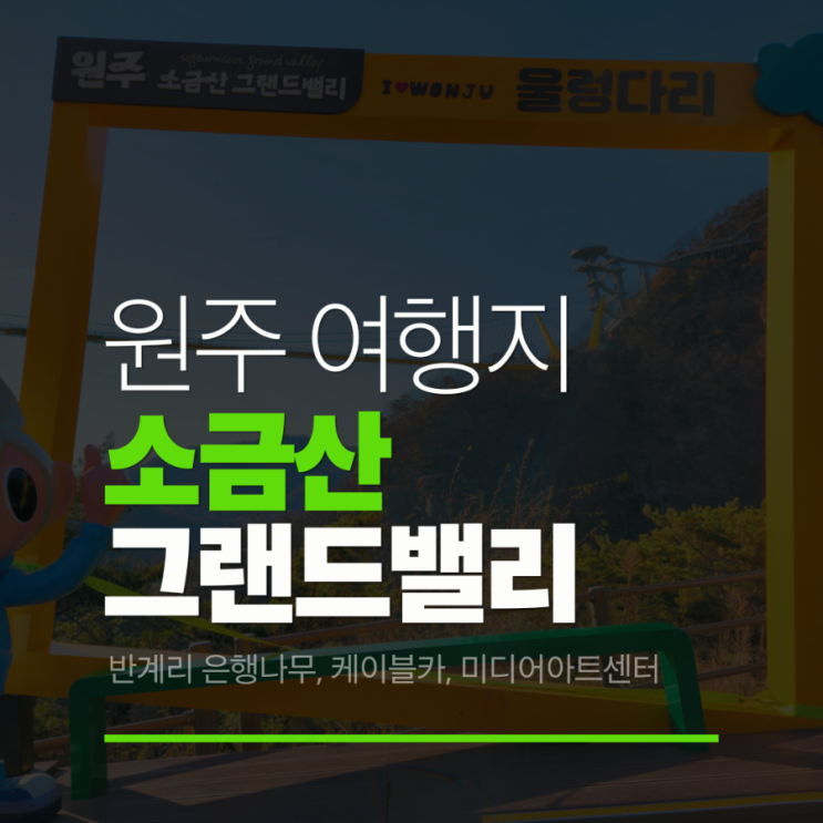  반계리 은행나무 근처 원주 소금산그랜드밸리 케이블카 출렁다리