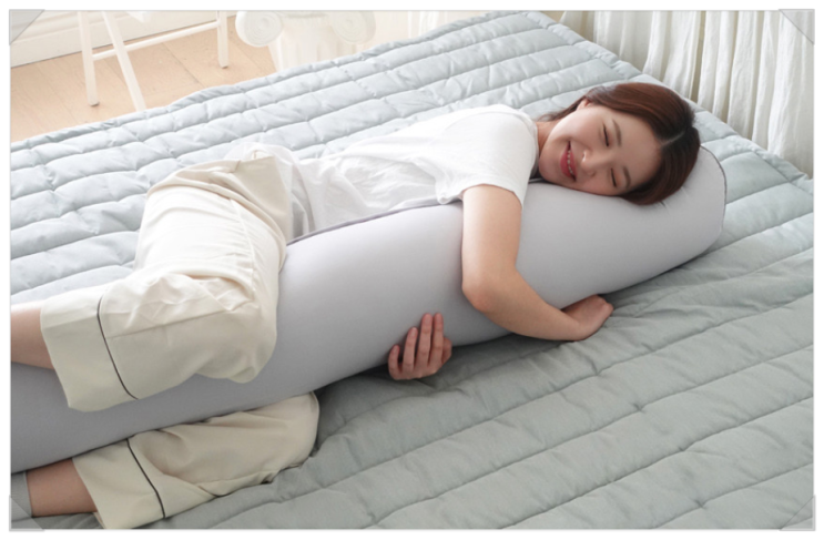  잠 못드는 밤 해결사! 집앤콕 바디필로우 알러지 케어 원형 대형 롱쿠션