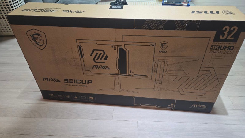 MSI 게이밍 모니터 80cm(32인치) 4K UHD 160Hz 커브드 HDR 무결점 MAG321CUP 리뷰