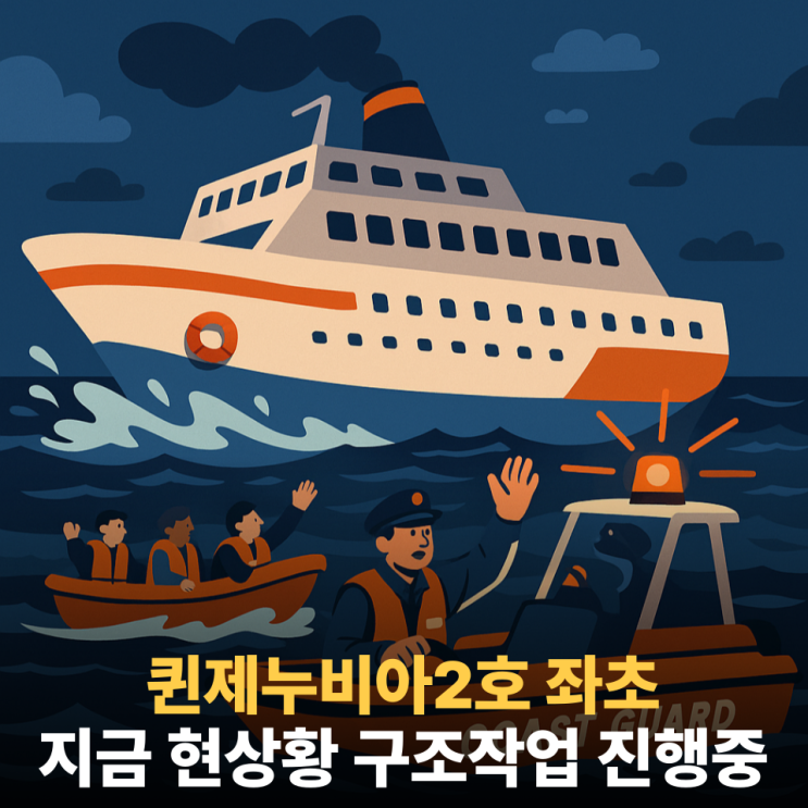 <b>퀸제누비아2호</b> 267명 탄 여객선 좌초…신안 해상 긴급 <b>구조</b>... 