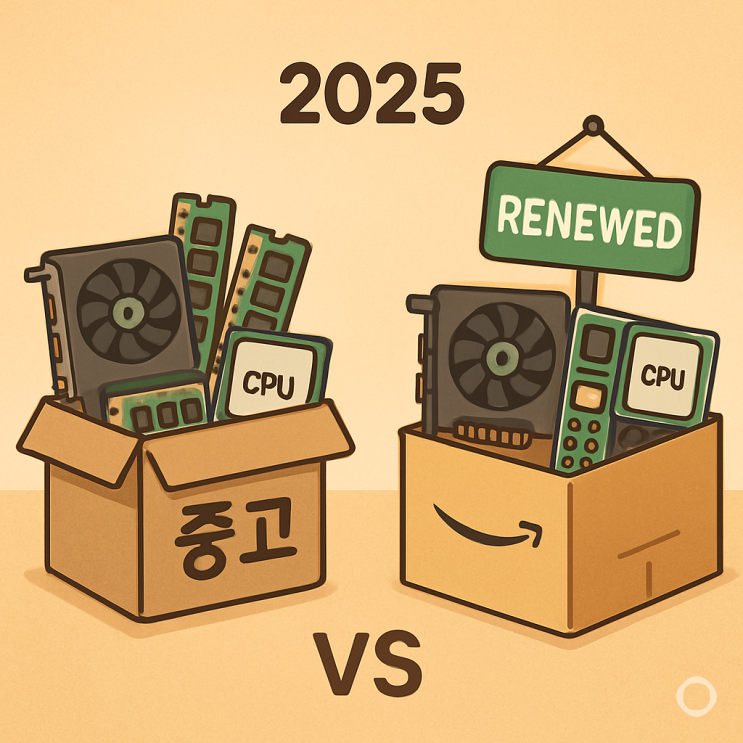  2025 PC 부품, 국내 중고 vs 아마존 리뉴드 어디서 사는 게 진짜 이득일까