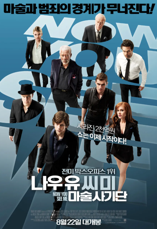  [영화 리뷰] 나우 유 씨 미: 마술사기단 – 마술과 범죄가 만든 완벽한 트릭