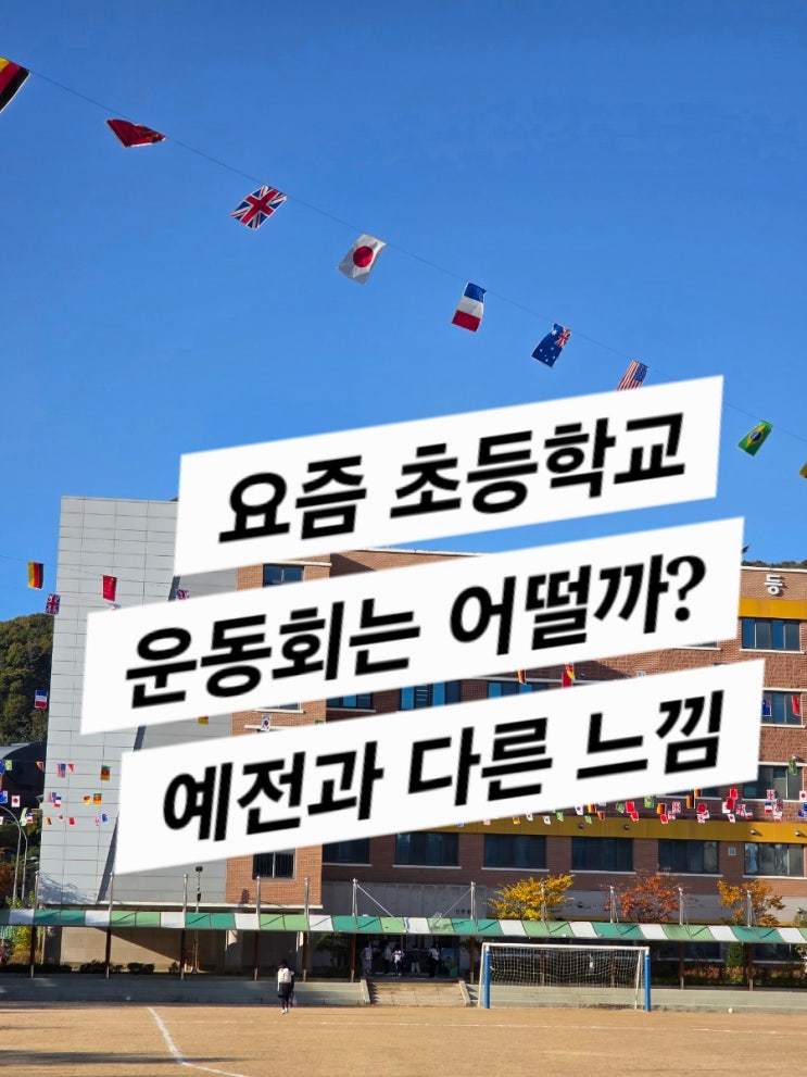  요즘 초등학교 운동회 (나의 어릴적 운동회를 생각해 본다)