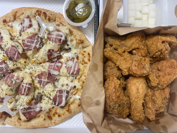  오랜만에 배달시킨 피나치공 더블포테이토 피치세트 L (내돈내산)