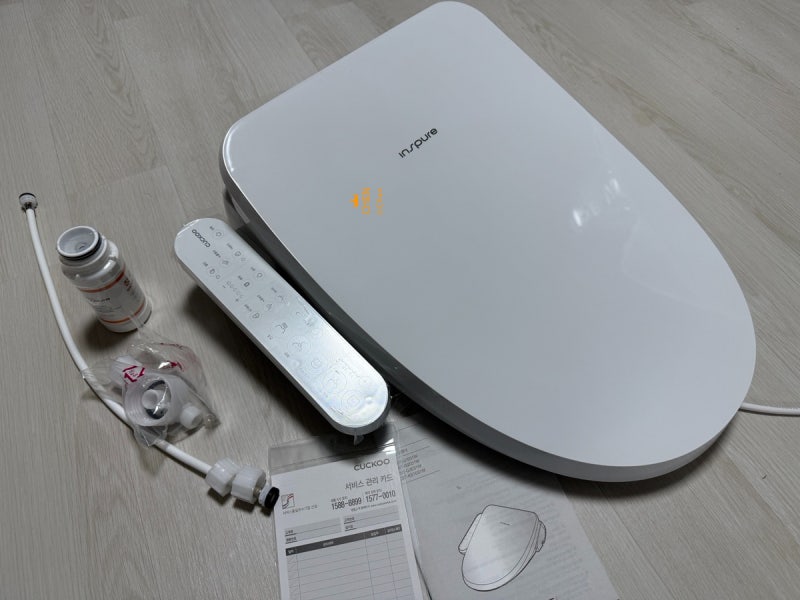 쿠쿠 비데 설치 ㅣ CBT-KS1031W 도기 & 노즐 자동 살균 방수 비데 블루밍 J7000T 분리 해체