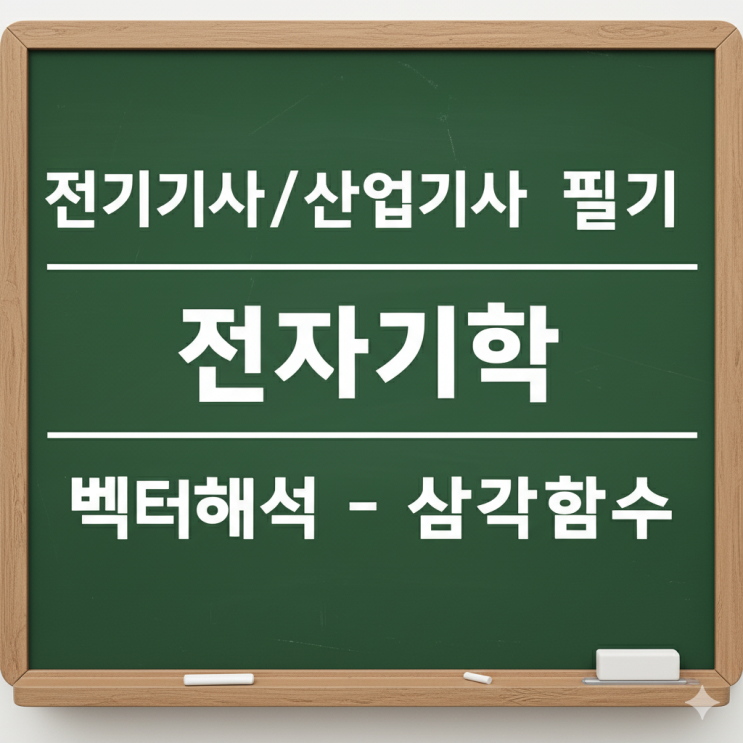  전기기사/산업기사 필기 전자기학 - 1. 벡터해석(1) - 삼각함수