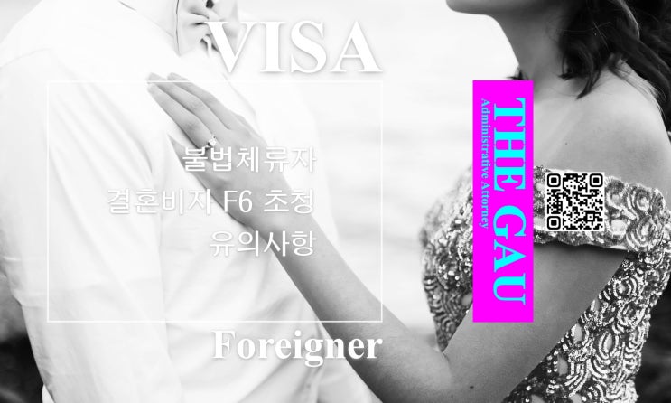 불법체류 외국인과 국제결혼, 결혼비자 F6 초청 유의사항