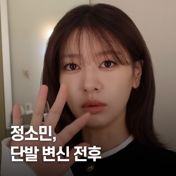  “겨울 코트랑 찰떡..” 정소민 단발 변신 전후 공개