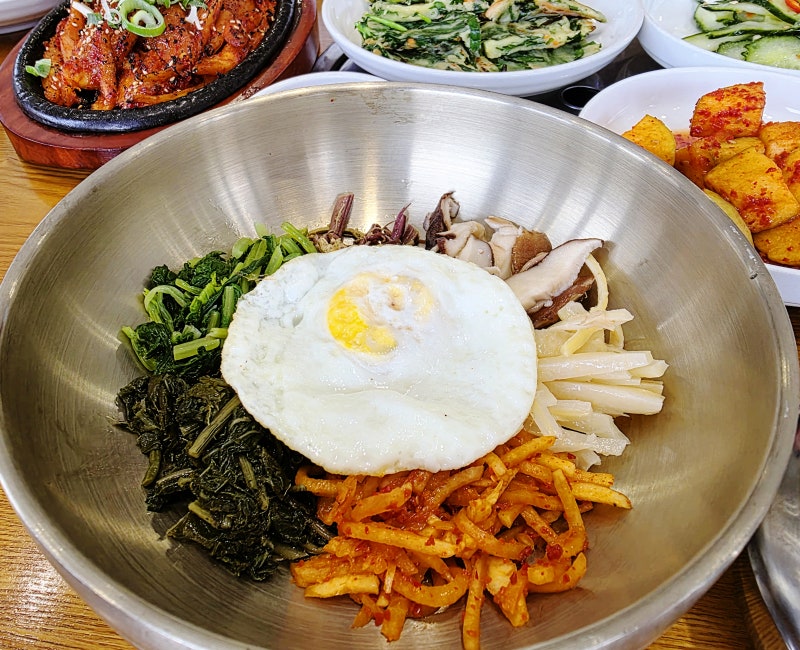 경북 청송 주왕산 맛집, 민박촌식당 산채비빔밥