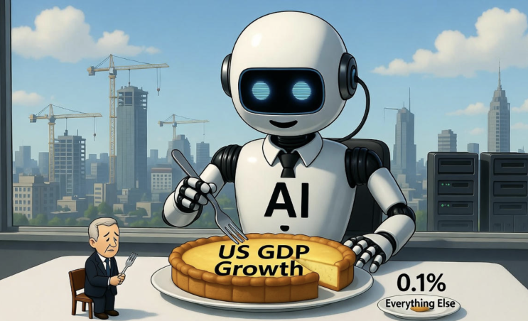  AI가 미국 경제를 삼키다: 2025년 GDP 성장의 92%가 AI 인프라에서 발생