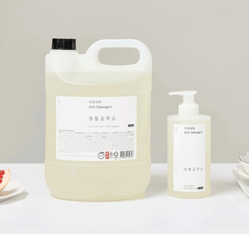 1+1 친환경 자몽향 주방세제 4L 리필, 가격도 향기도 착한 대용량 세제 리뷰!