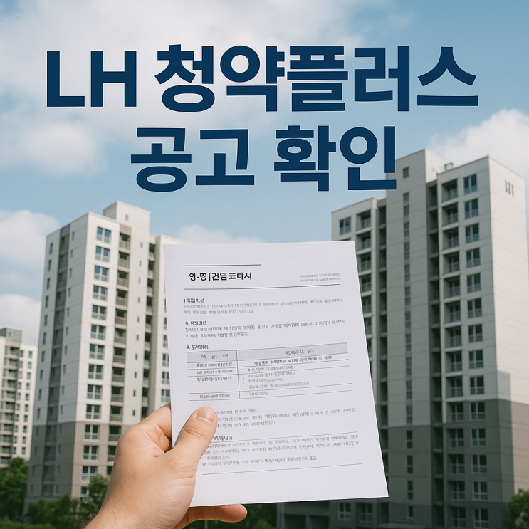  LH 청약플러스 공고 확인, 2026년 행복주택 매입임대 신청 방법 (청약홈과 차이점)
