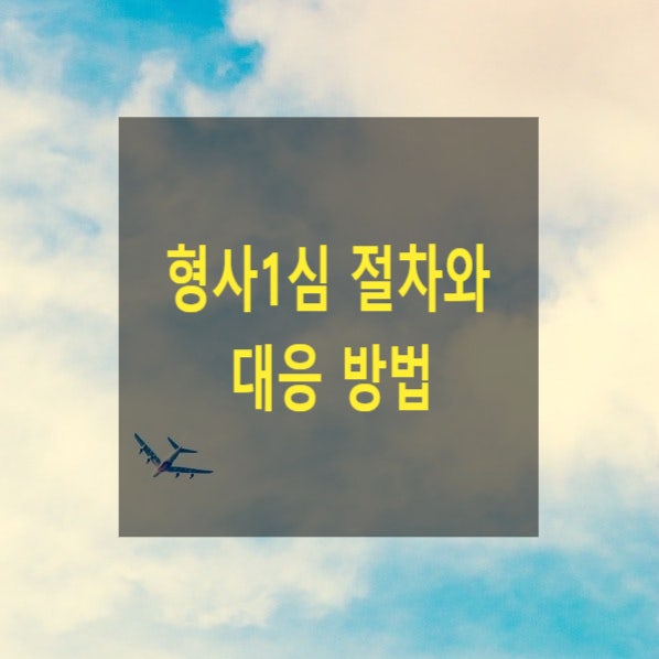  형사1심(구공판) 절차와 대응 방법