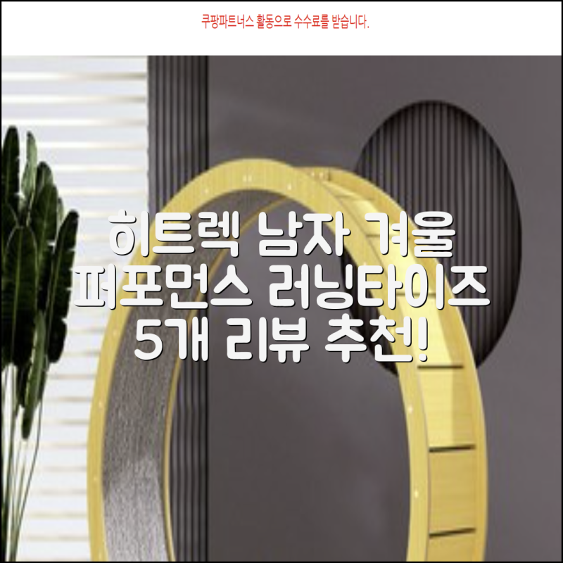 히트렉 맨즈 퍼포먼스 기모 러닝 타이즈 남자 겨울 레깅스 긴바지, 5개 추천 겨울 런닝용 타....