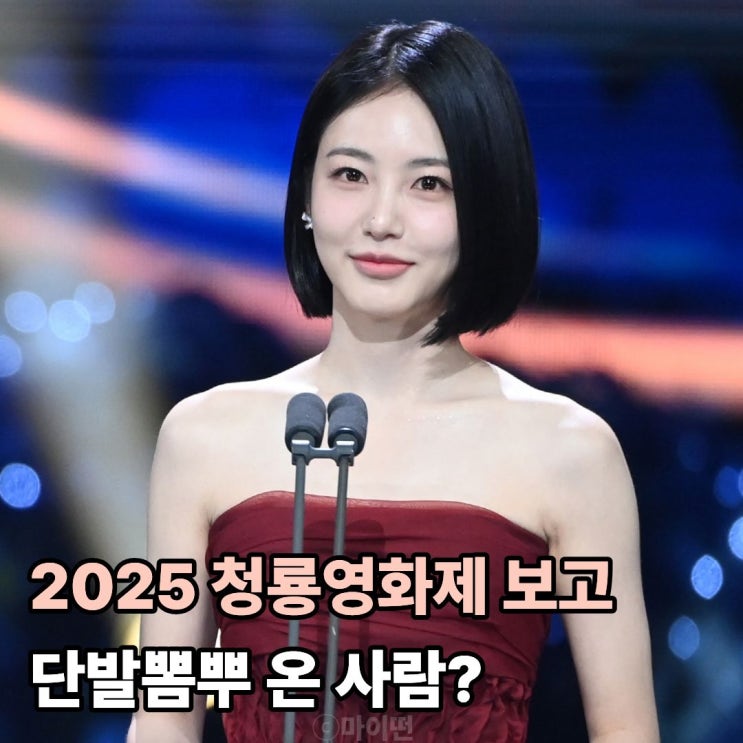  2025 청룡영화제 단발 여신들 보고 단발뽐뿌 온 사람?