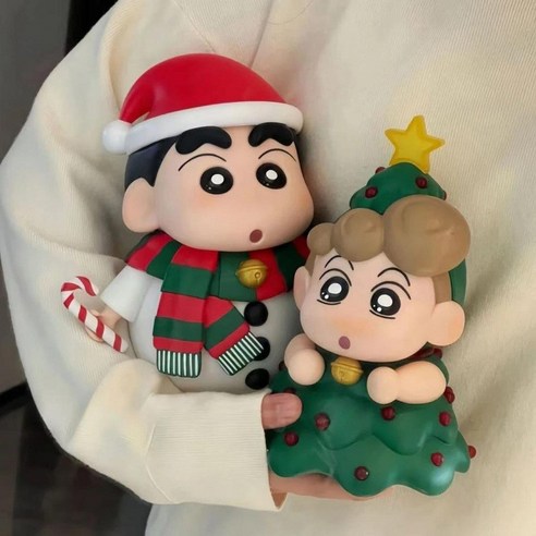  크레용 신짱 크리스마스 인형 장식