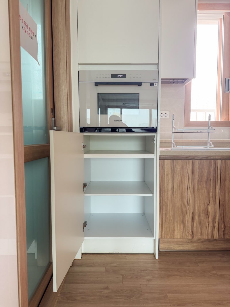 고양 삼성 비스포크 빌트인 오븐 설치 및 키큰장 수납장 맞춤제작