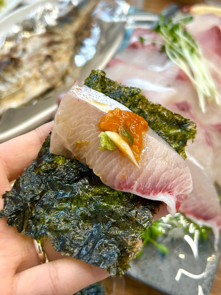  부평 대방어 횟집 맛집 바다회포차 석화까지