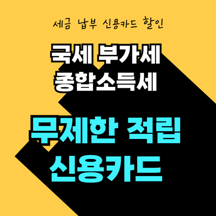 <b>국세</b> 할인 신용<b>카드</b> 부가세... 종합소득세 <b>카드납부</b> 추천... 