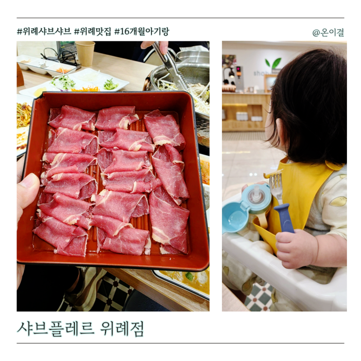  16개월 아기랑 위례 샤브샤브 맛집 샤브플뢰르 위례점 유아의자 있는 밥집