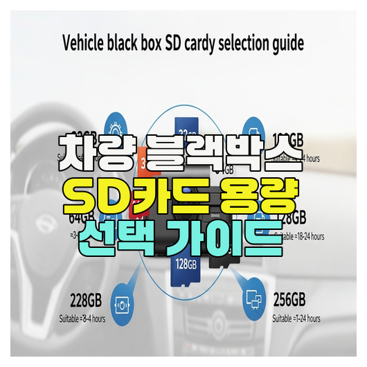  차량 블랙박스 SD카드 용량 선택 가이드