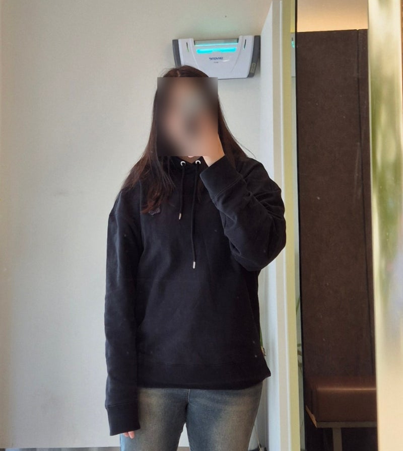 메종키츠네 후드티 정품 폭스헤드 블랙 사이즈 추천