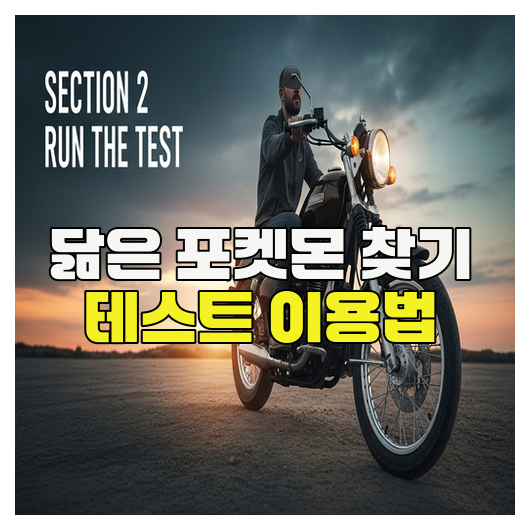  닮은 포켓몬 찾기 테스트 이용법
