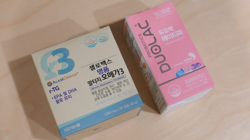 약사 추천 가족 영양제 I 셀로맥스 명품 알티지 오메가3, 듀오락 에이티피 프로바이오틱스