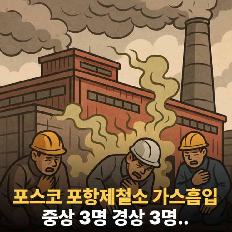 “<b>포스코</b> 포항제철소 <b>사고</b> 속보, <b>가스 흡입 사고</b>가 왜 2명... 