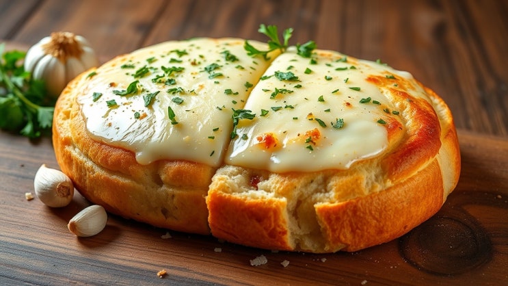  폭신폭신 크림치즈 마늘빵 만들기 