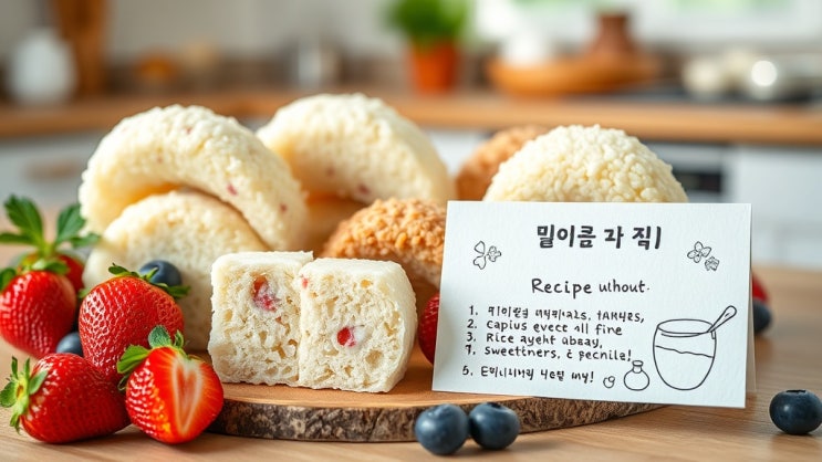  대박‼️ 이 떡은 살 안 쪄요! '죄책감 제로 떡' 레시피 