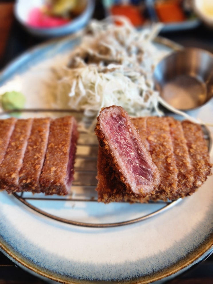  다산 규카츠 맛집 탐방 — 온규본점(다산현대프리미어캠퍼스몰)에서 먹은 규카츠 & 에비가라아게동 후기