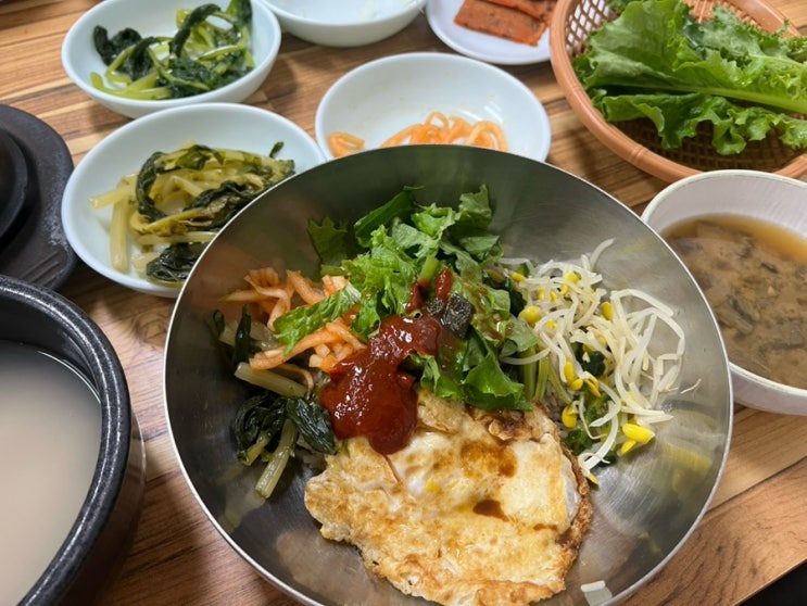  서울 사가정역 한식 맛집 고향 보리밥