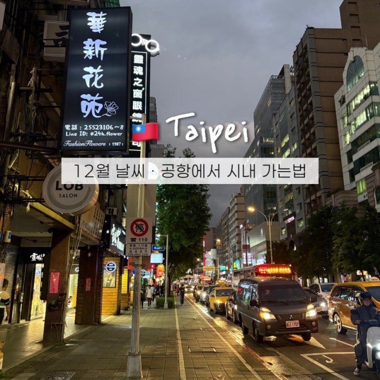  대만 타이베이 12월 날씨 & 타오위안 공항 새벽도착 시내 가는법