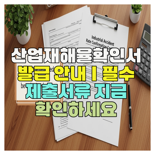  산업재해율확인서 발급 안내｜필수 제출서류 지금 확인하세요