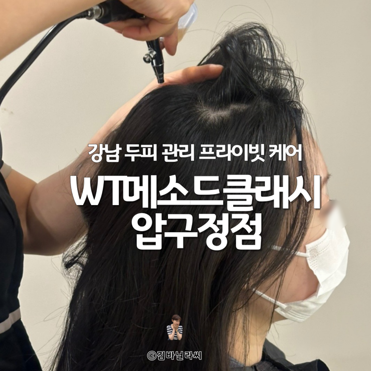  압구정 두피관리 WT메소드 클래시 겨울철 보습 탈모관리