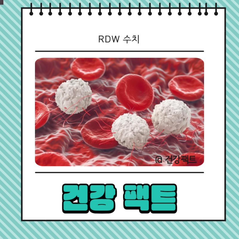 RDW 수치 높음 낮음, 정상 범위를 벗어났다면?