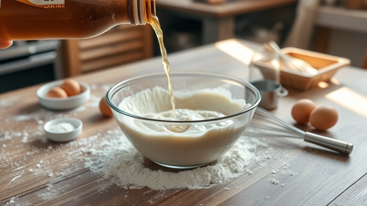  밀가루에 막걸리를 부어주세요!  어떻게 술빵이 탄생할까요?