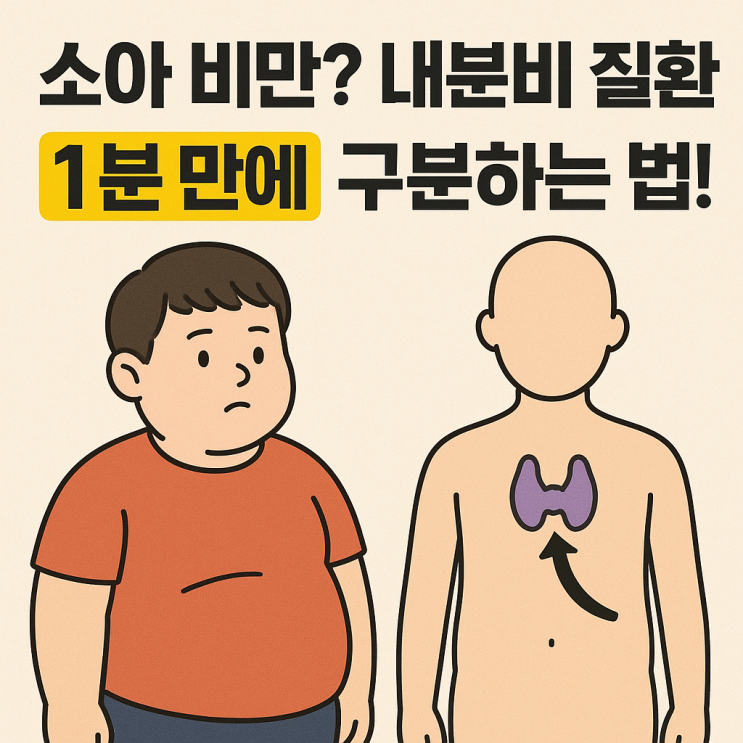  소아 비만 vs 내분비 질환 감별법 핵심 정리