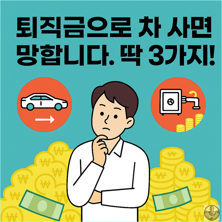  퇴직금, 받아서 차 바꾸면 망합니다. 연금으로 굴리는 3가지 방법