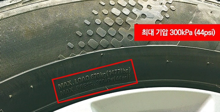  타이어 공기압 차이 적정량