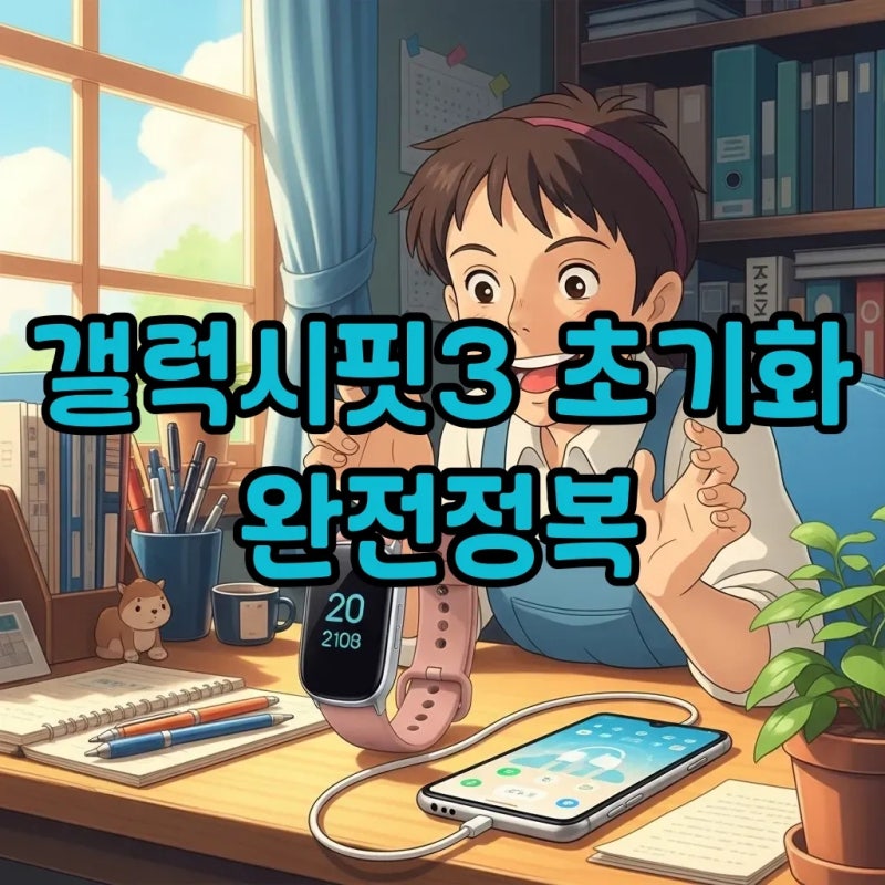 갤럭시핏3 초기화부터 연결 오류 해결까지 완벽 가이드!