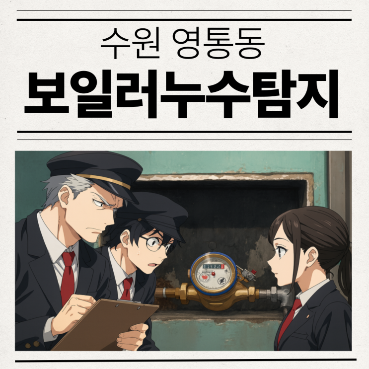  수원 보일러 누수탐지 영통동 빌라 온수배관 누수공사 보험처리 방법법