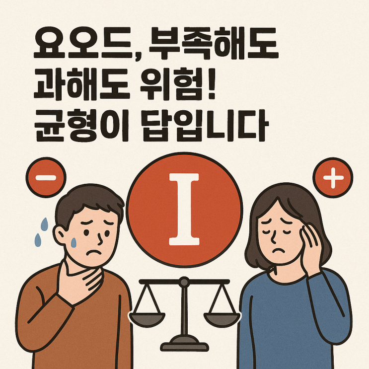  요오드 부족·과잉 섭취, 갑상선에 미치는 영향 완전 정리