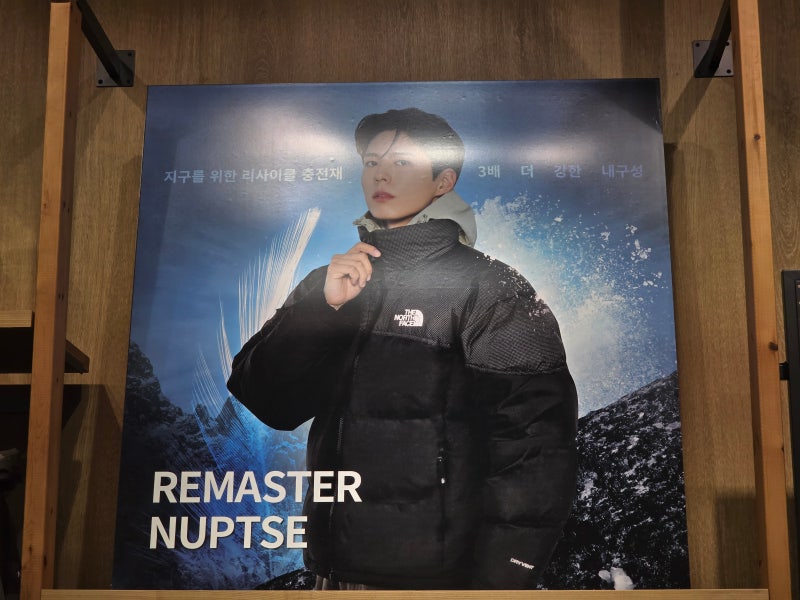 朴寶劍北臉羽絨外套重製版Nuptse NJ1DR76A尺寸推薦