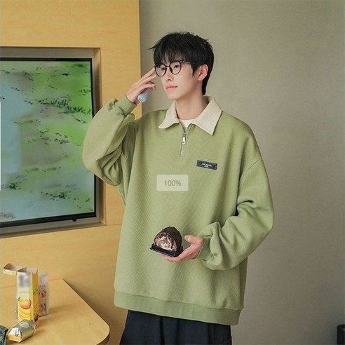  ANYOU 추동 남성 맨투맨