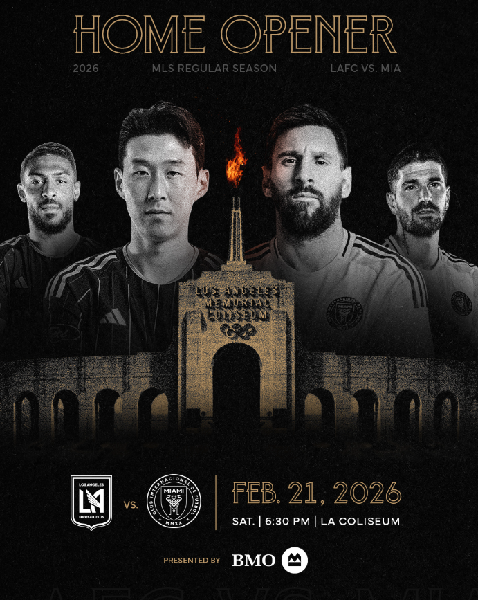 2026시즌 MLS <b>개막전</b>, <b>손흥민</b> vs <b>메시</b> 이벤트급 매치