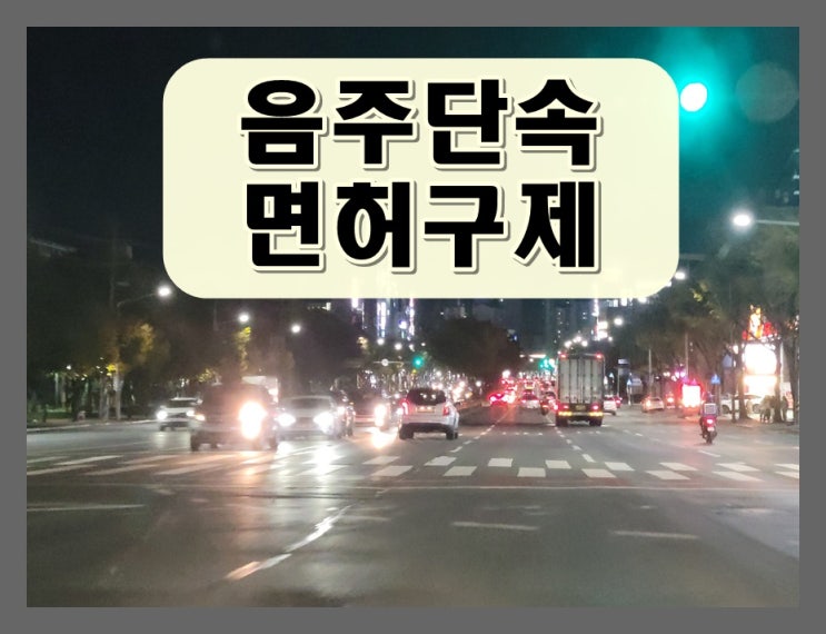  김해 음주운전 단속 생계형 면허취소 감경 방안 제시